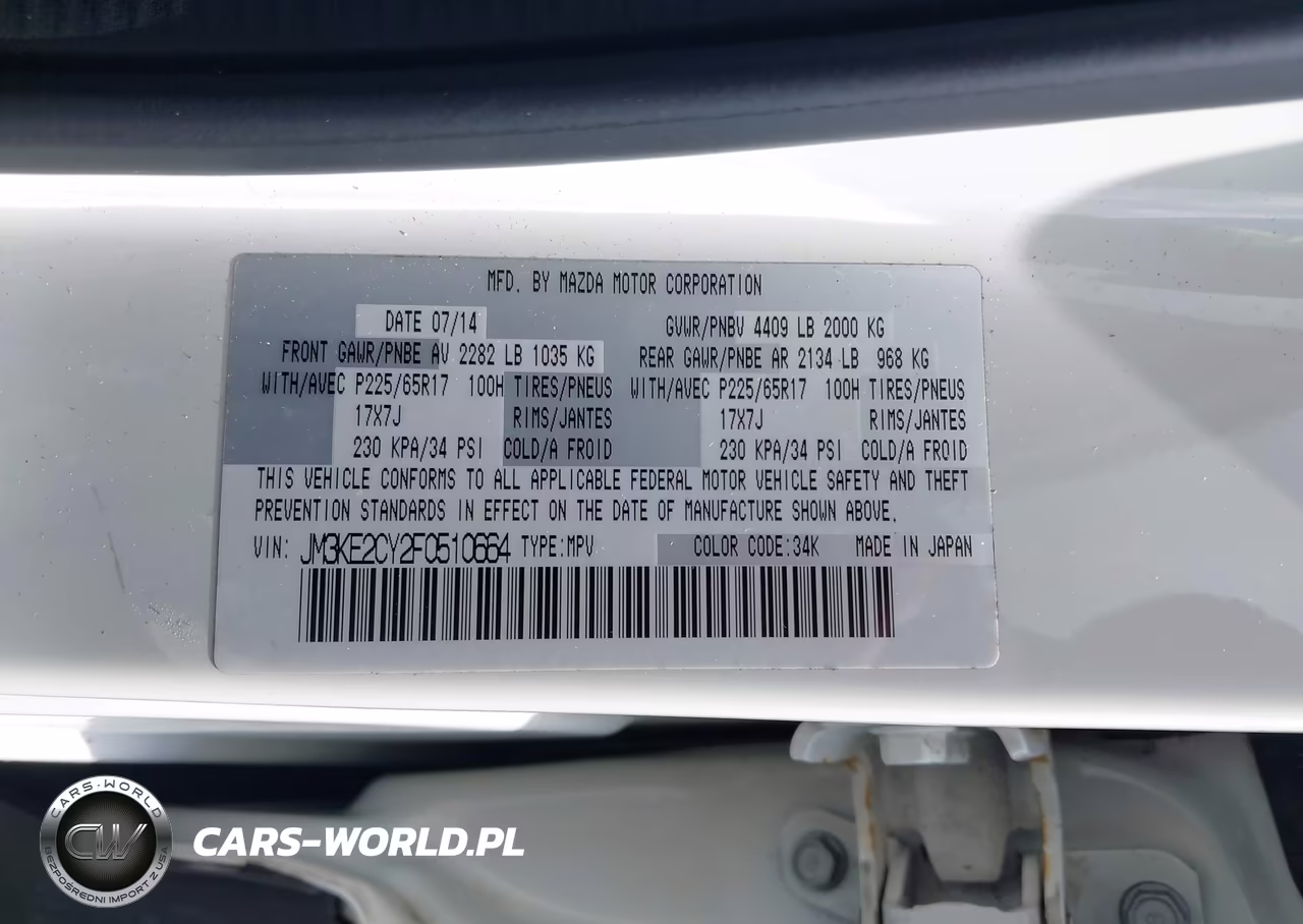 2015 Mazda Cx-5 Touring VIN:JM3KE2CY2F0510664 - 9