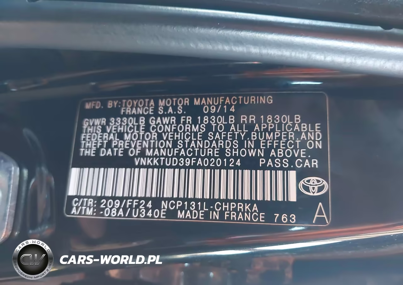 2015 Toyota Yaris Se VIN:VNKKTUD39FA020124 - 9