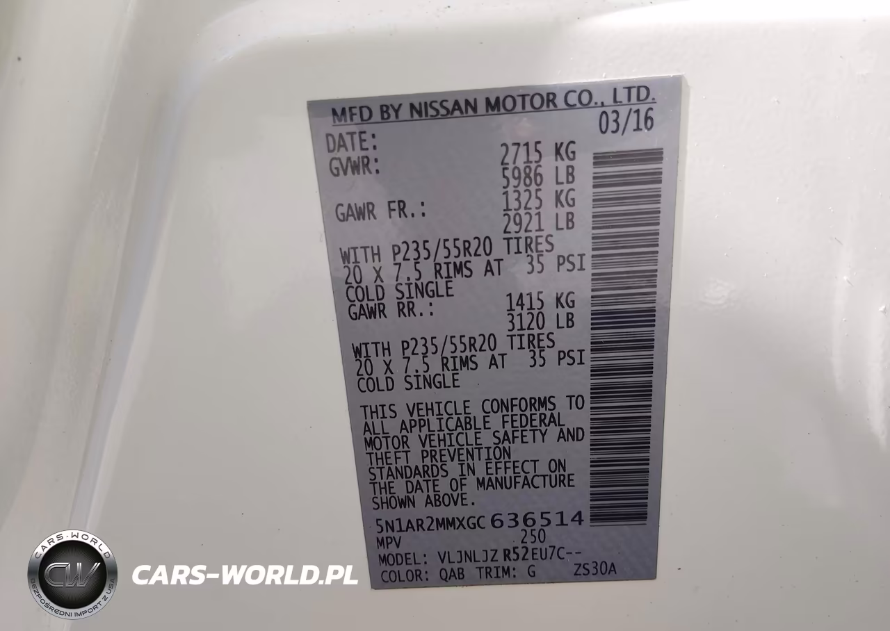 2016 Nissan Pathfinder Platinum VIN:5N1AR2MMXGC636514 - 9
