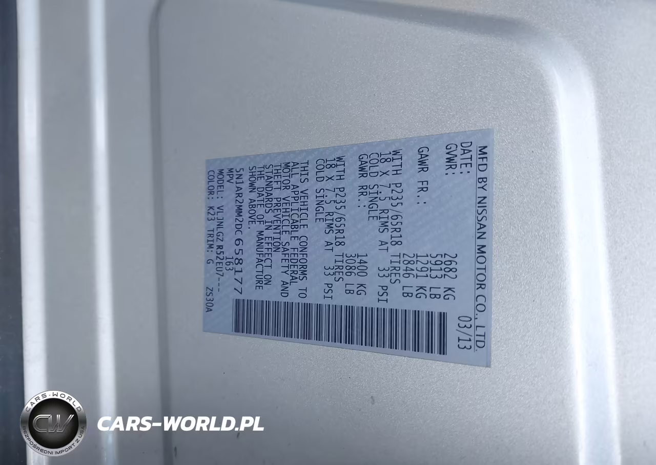 2013 Nissan Pathfinder Sl VIN:5N1AR2MM2DC658177 - 9