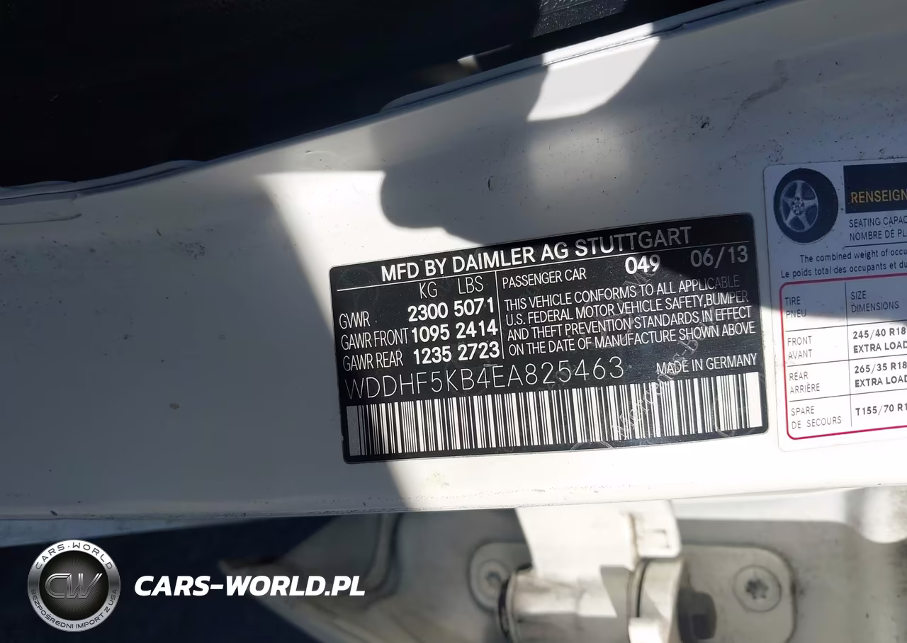 2014 Mercedes-Benz E 350 VIN:WDDHF5KB4EA825463 - 17