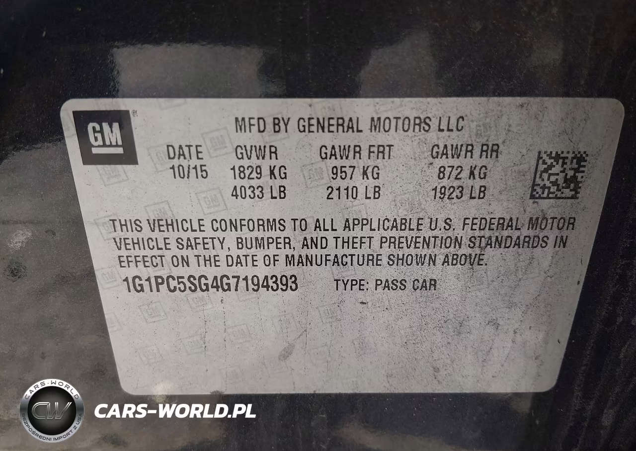 2016 Chevrolet Cruze Limited Ls Auto VIN:1G1PC5SG4G7194393 - 9