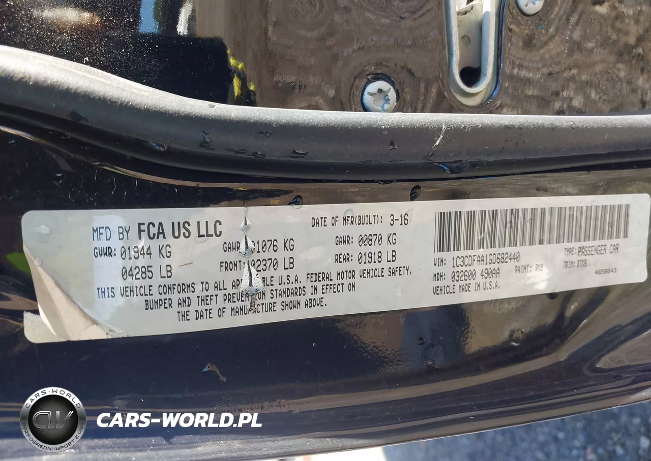 2016 Dodge Dart Se VIN:1C3CDFAA1GD682440 - 9
