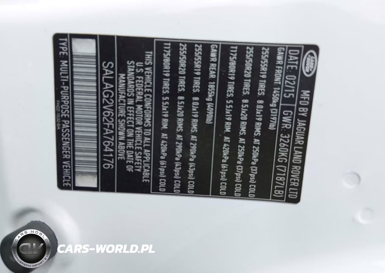2015 Land Rover Lr4 VIN:SALAG2V62FA764176 - 9