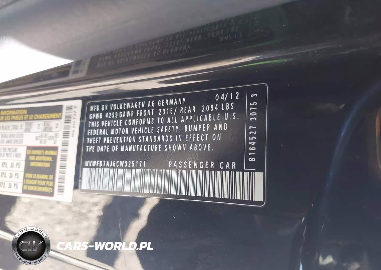 2012 Volkswagen Gti 2-Door Autobahn VIN:WVWFD7AJ6CW325171 - 9