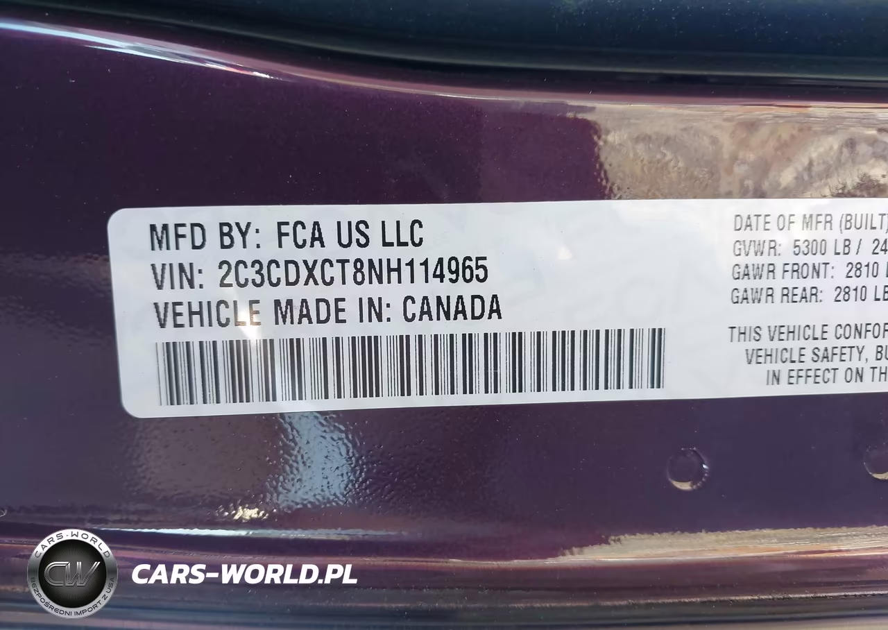 2022 Dodge Charger R-T VIN:2C3CDXCT8NH114965 - 9