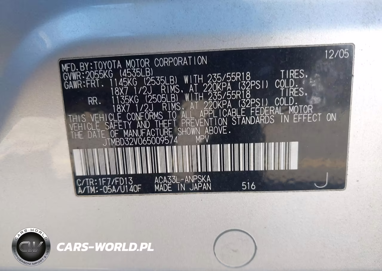 2006 Toyota Rav4 Sport VIN:JTMBD32V065009574 - 9