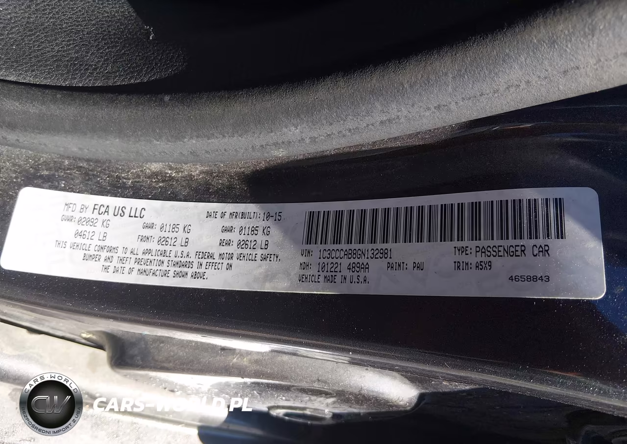 2016 Chrysler 200 Limited VIN:1C3CCCAB8GN132981 - 9