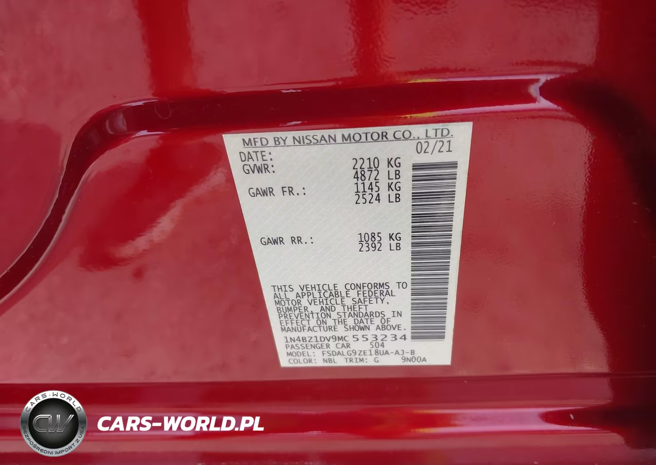 2021 Nissan Leaf Sl Plus 62 Kwh VIN:1N4BZ1DV9MC553234 - 9