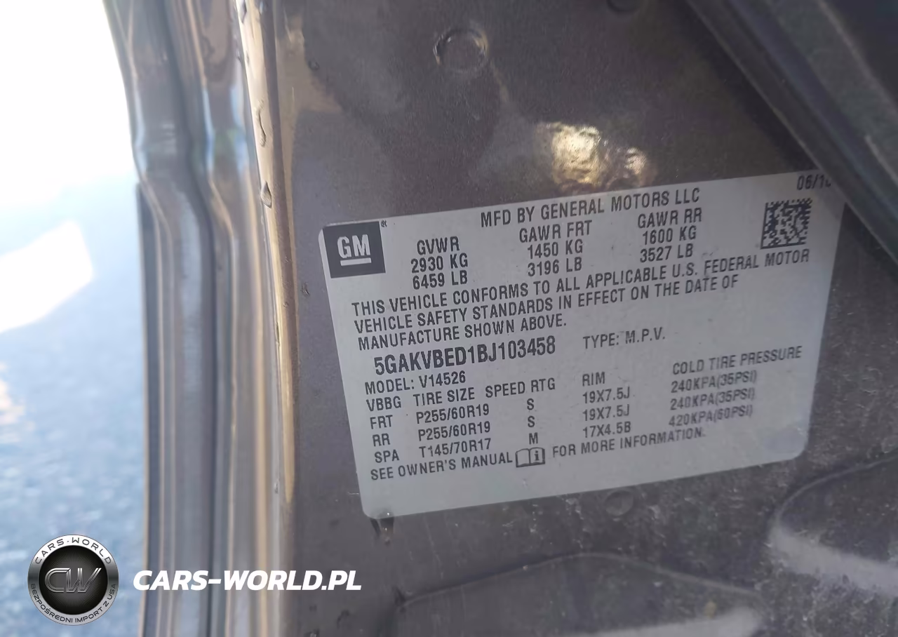 2011 Buick Enclave 1Xl VIN:5GAKVBED1BJ103458 - 9