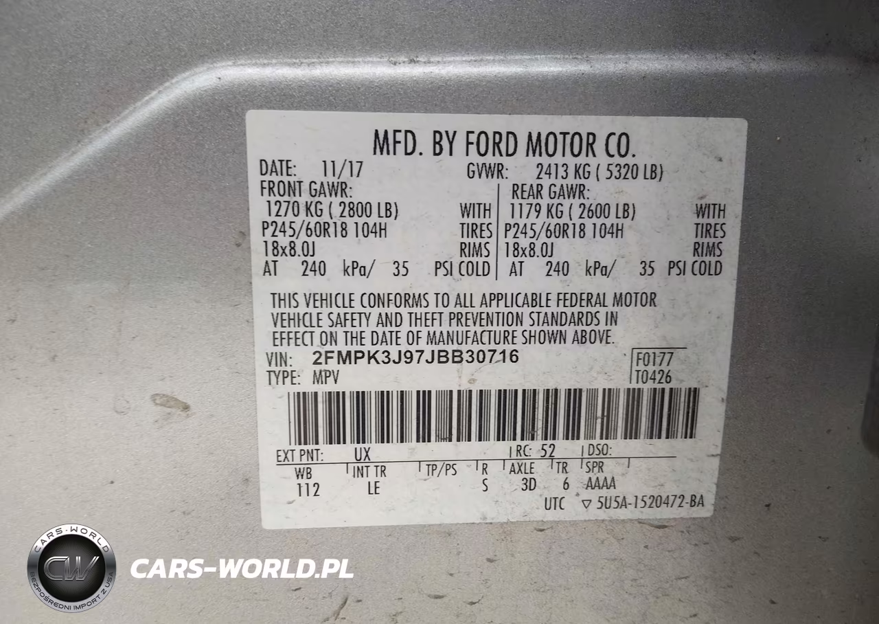 2018 Ford Edge Sel VIN:2FMPK3J97JBB30716 - 9