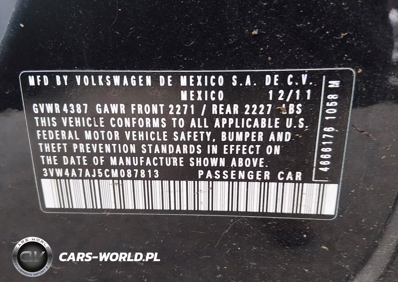 2012 Volkswagen Jetta Gli Autobahn W-Nav VIN:3VW4A7AJ5CM087813 - 9