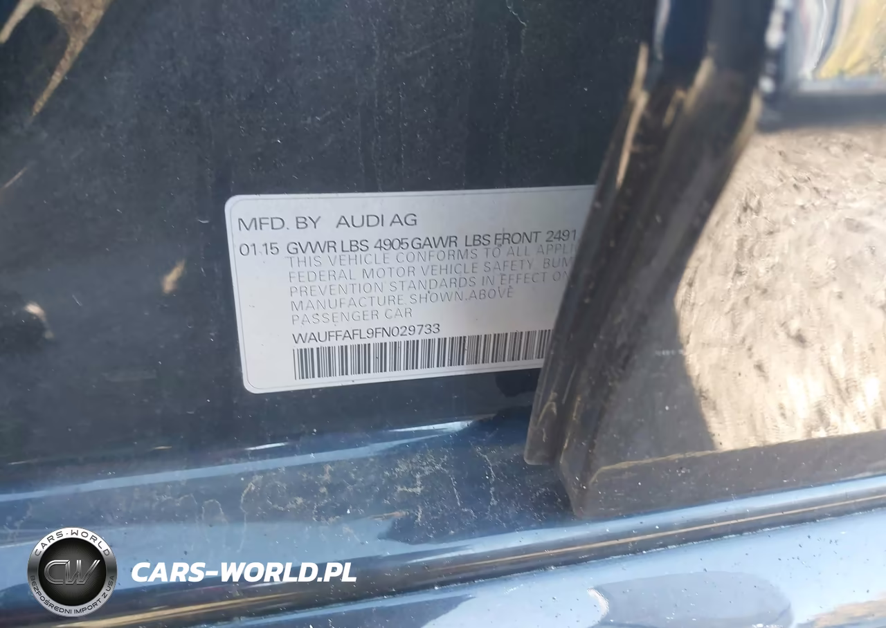 2015 Audi A4 2.0T Premium VIN:WAUFFAFL9FN029733 - 9