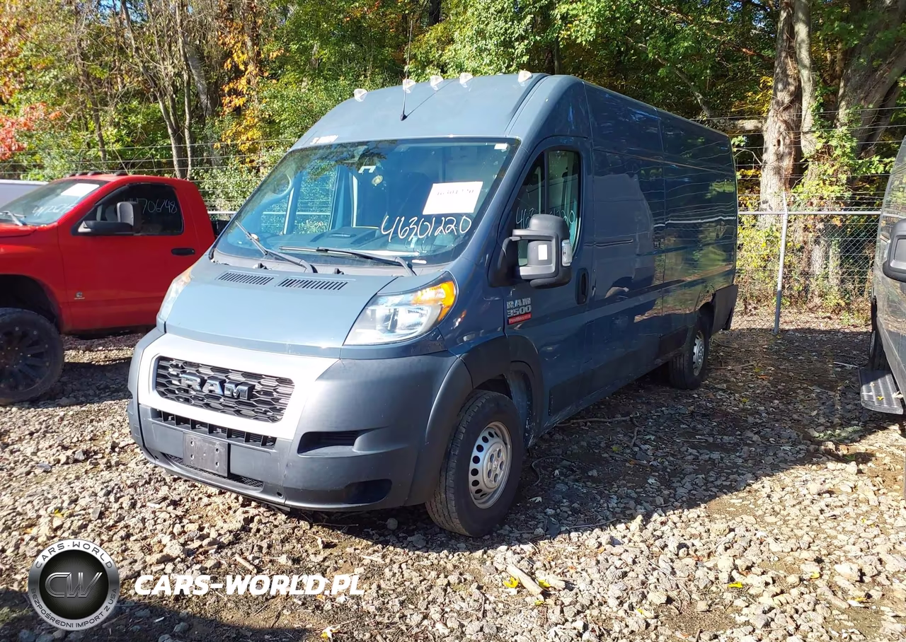 2019 Ram Promaster 3500 Cargo Van High Roof 159 Wb Ext VIN:3C6URVJG5KE552014 - 2