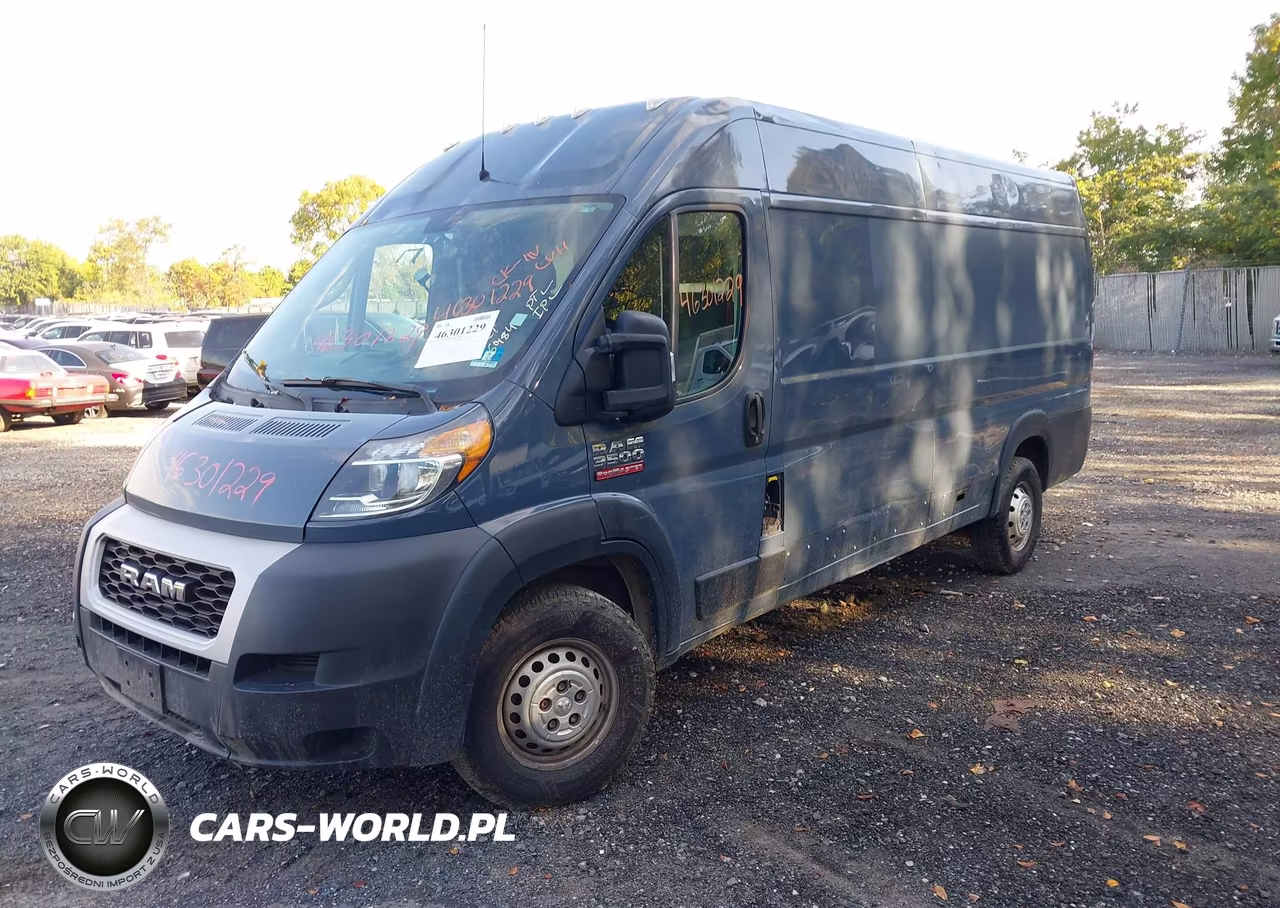 2020 Ram Promaster 3500 Cargo Van High Roof 159 Wb Ext VIN:3C6URVJG6LE116984 - 2