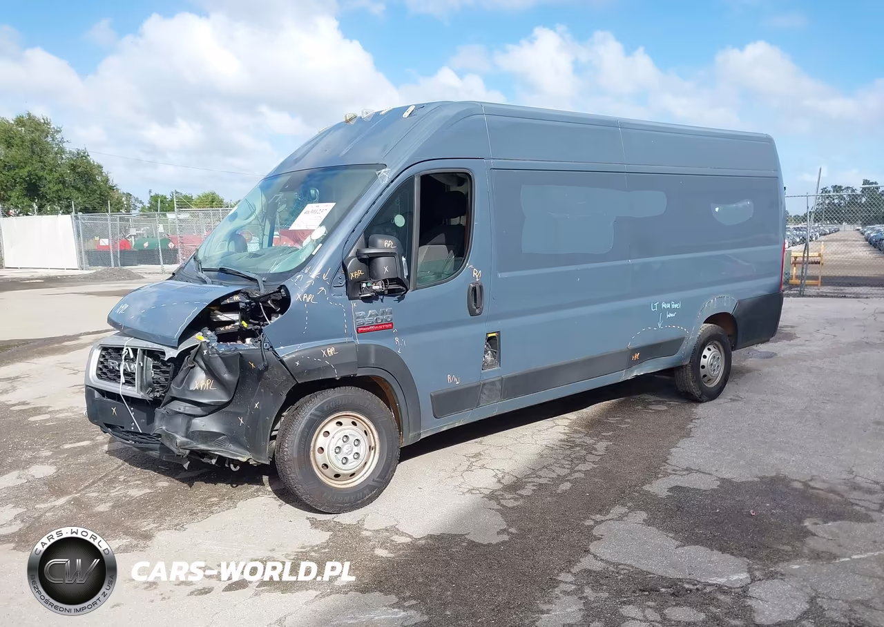 2021 Ram Promaster 3500 Cargo Van High Roof 159 Wb Ext VIN:3C6MRVJG7ME572185 - 2
