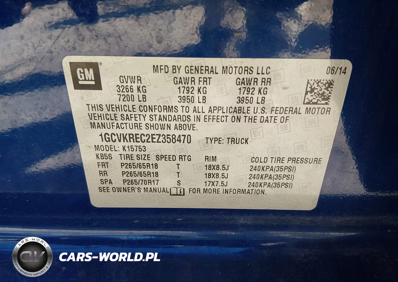 2014 Chevrolet Silverado 1500 2Lt VIN:1GCVKREC2EZ358470 - 9