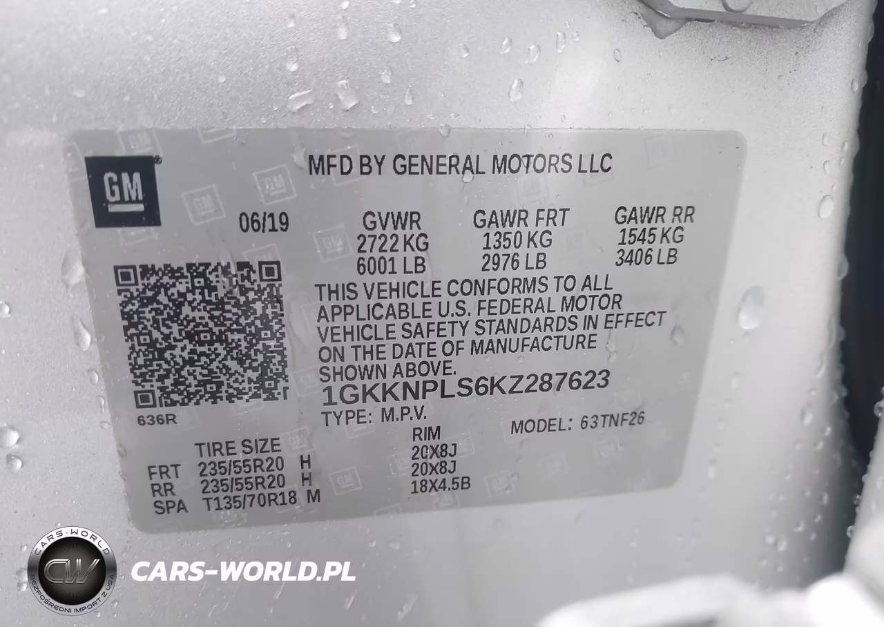 2019 GMC Acadia Denali VIN:1GKKNPLS6KZ287623 - 9