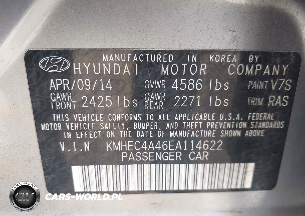 2014 Hyundai Sonata Hybrid VIN:KMHEC4A46EA114622 - 9