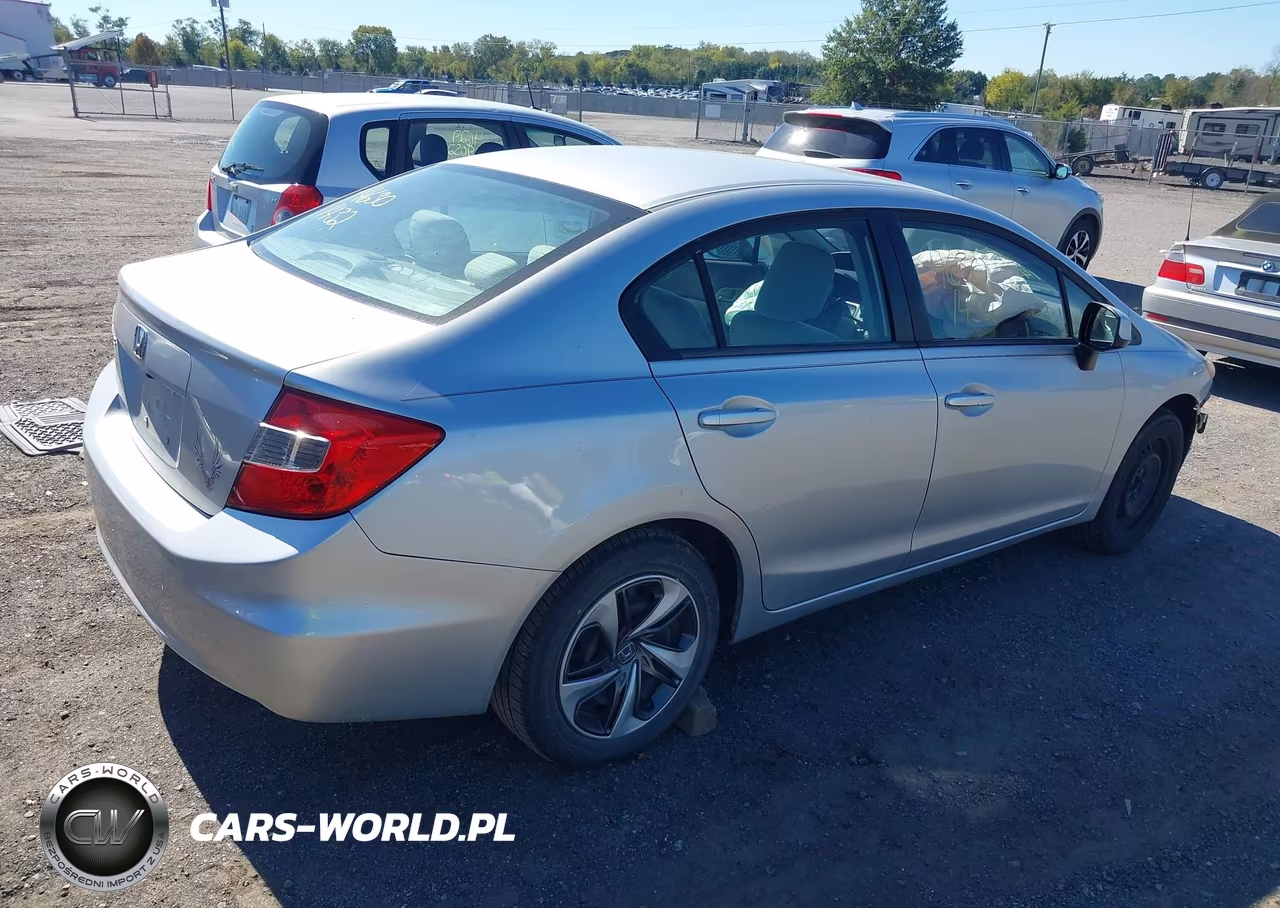 2012 Honda Civic Lx VIN:19XFB2F55CE087747 - 4