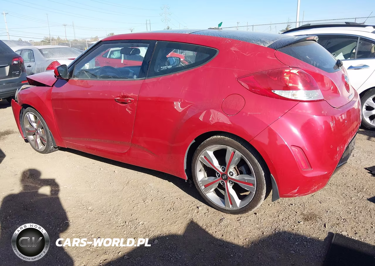 2013 Hyundai Veloster Base W-Gray VIN:KMHTC6ADXDU107981 - 3
