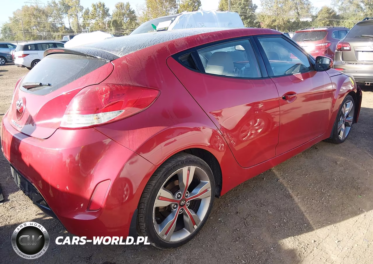 2013 Hyundai Veloster Base W-Gray VIN:KMHTC6ADXDU107981 - 4