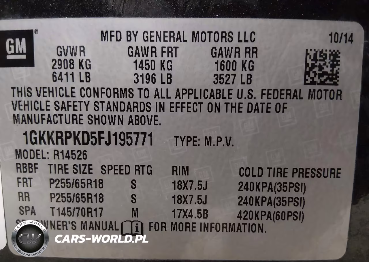 2015 GMC Acadia Sle-2 VIN:1GKKRPKD5FJ195771 - 9