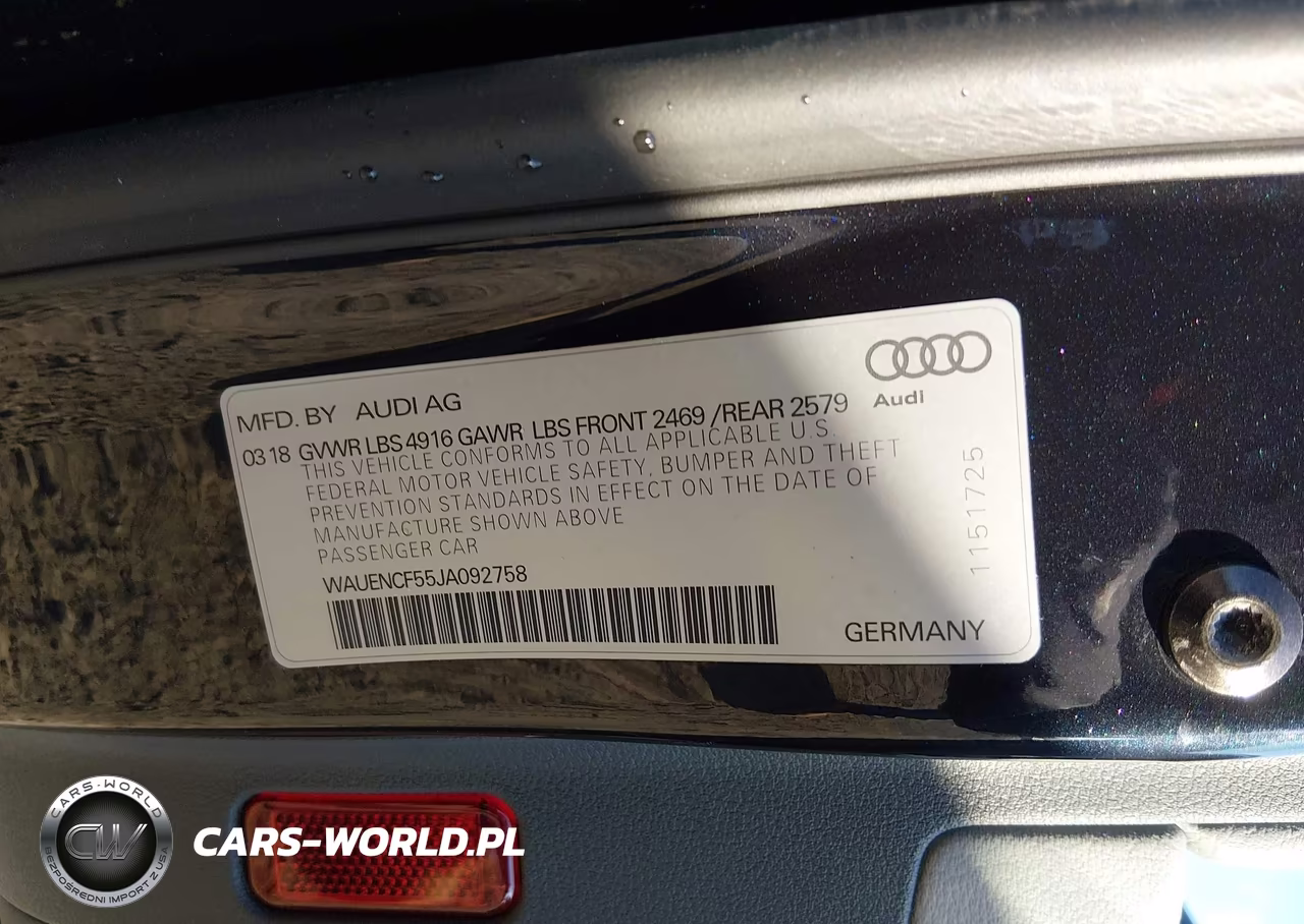 2018 Audi A5 2.0T Premium VIN:WAUENCF55JA092758 - 8
