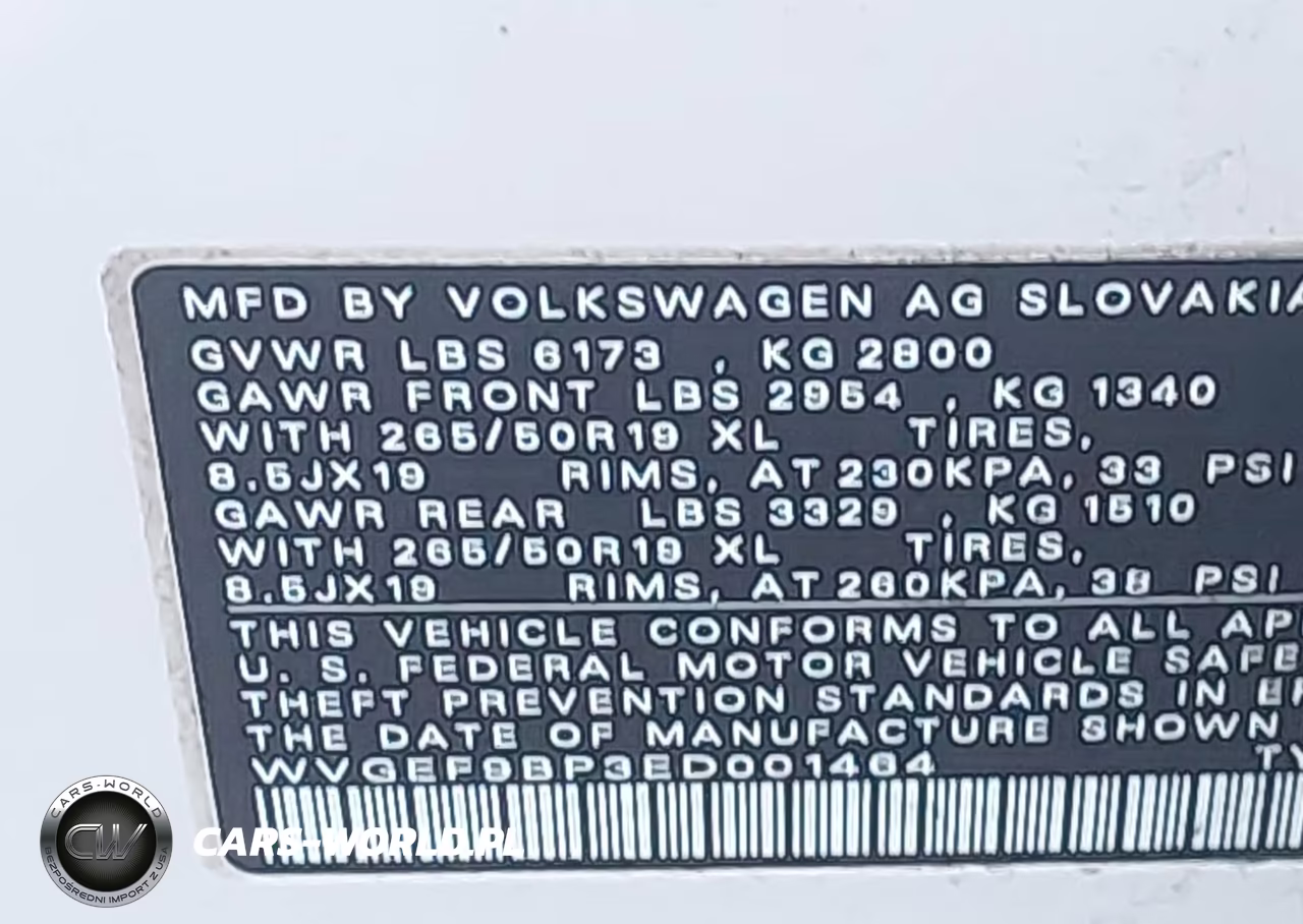 2014 Volkswagen Touareg 3.6L Lux VIN:WVGEF9BP3ED001464 - 9