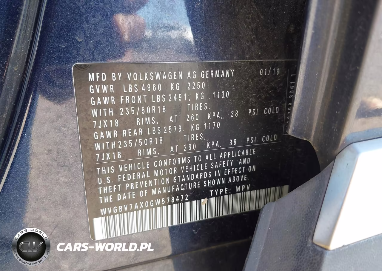 2016 Volkswagen Tiguan Se VIN:WVGBV7AX0GW578472 - 9