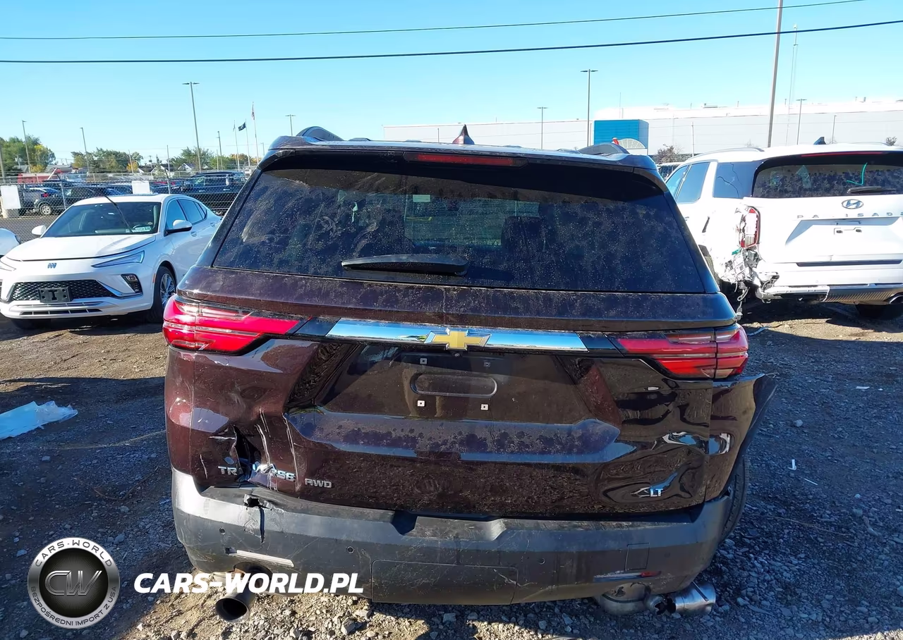 2022 Chevrolet Traverse Awd Lt Leather VIN:1GNEVHKW3NJ188982 - 17