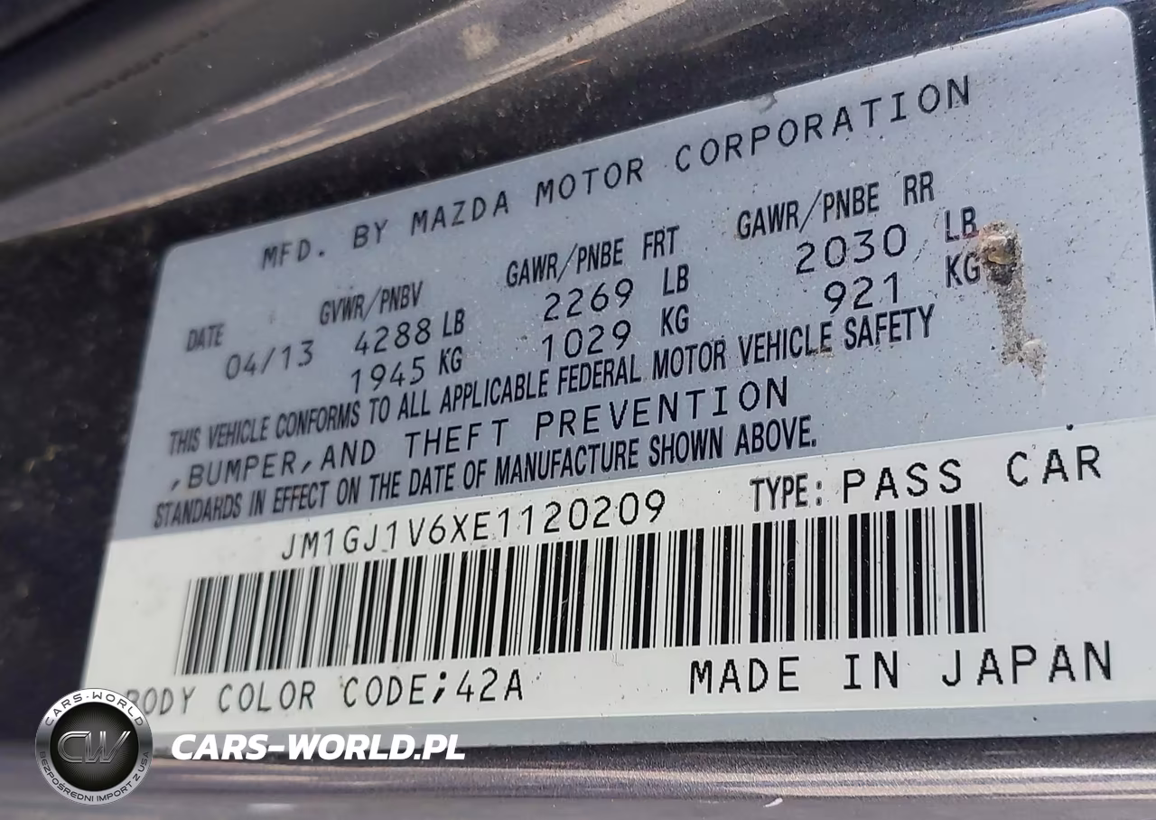 2014 Mazda Mazda6 I Touring VIN:JM1GJ1V6XE1120209 - 9