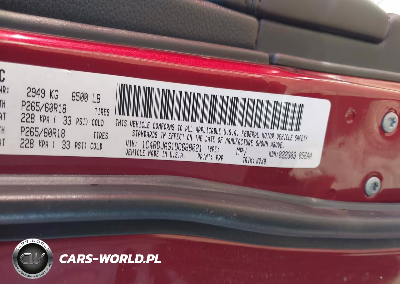 2013 Dodge Durango Sxt VIN:1C4RDJAG1DC668021 - 9
