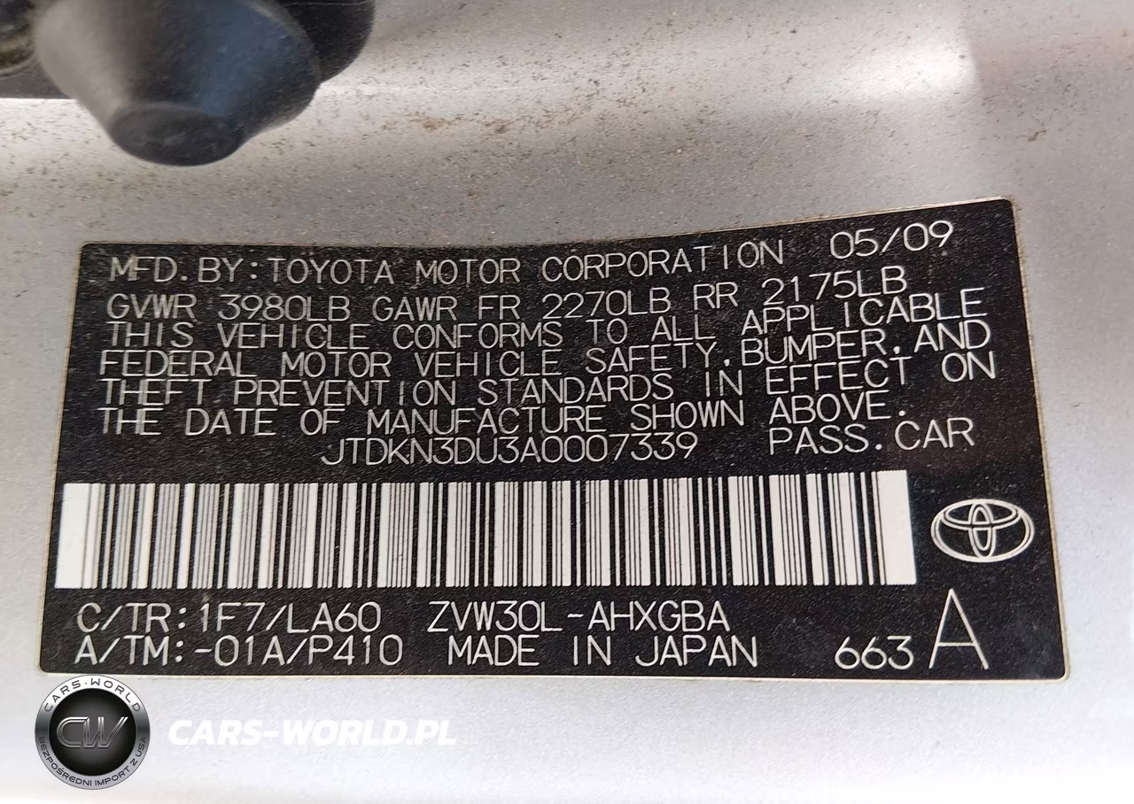 2010 Toyota Prius Iv VIN:JTDKN3DU3A0007339 - 9