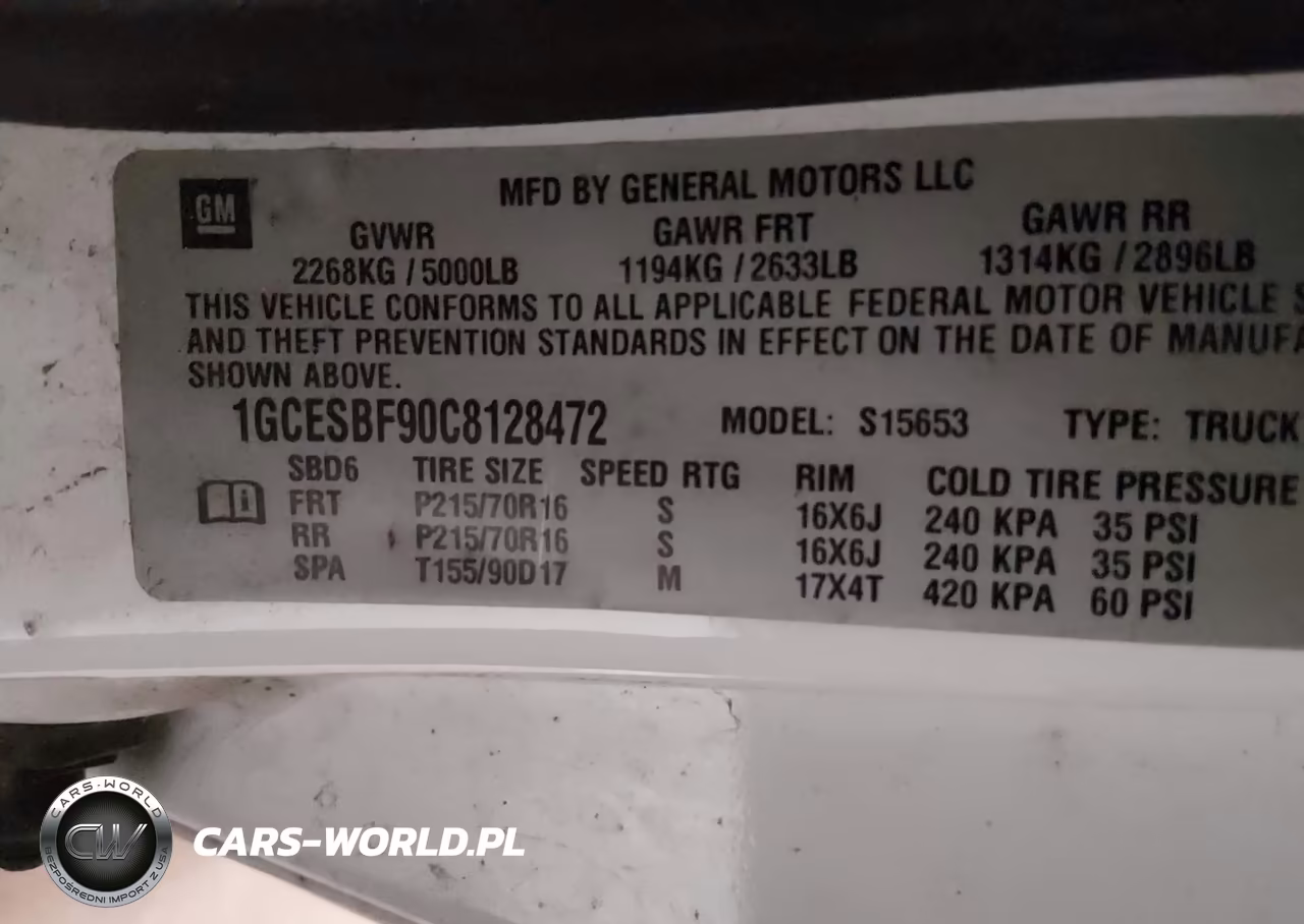 2012 Chevrolet Colorado Work Truck VIN:1GCESBF90C8128472 - 9
