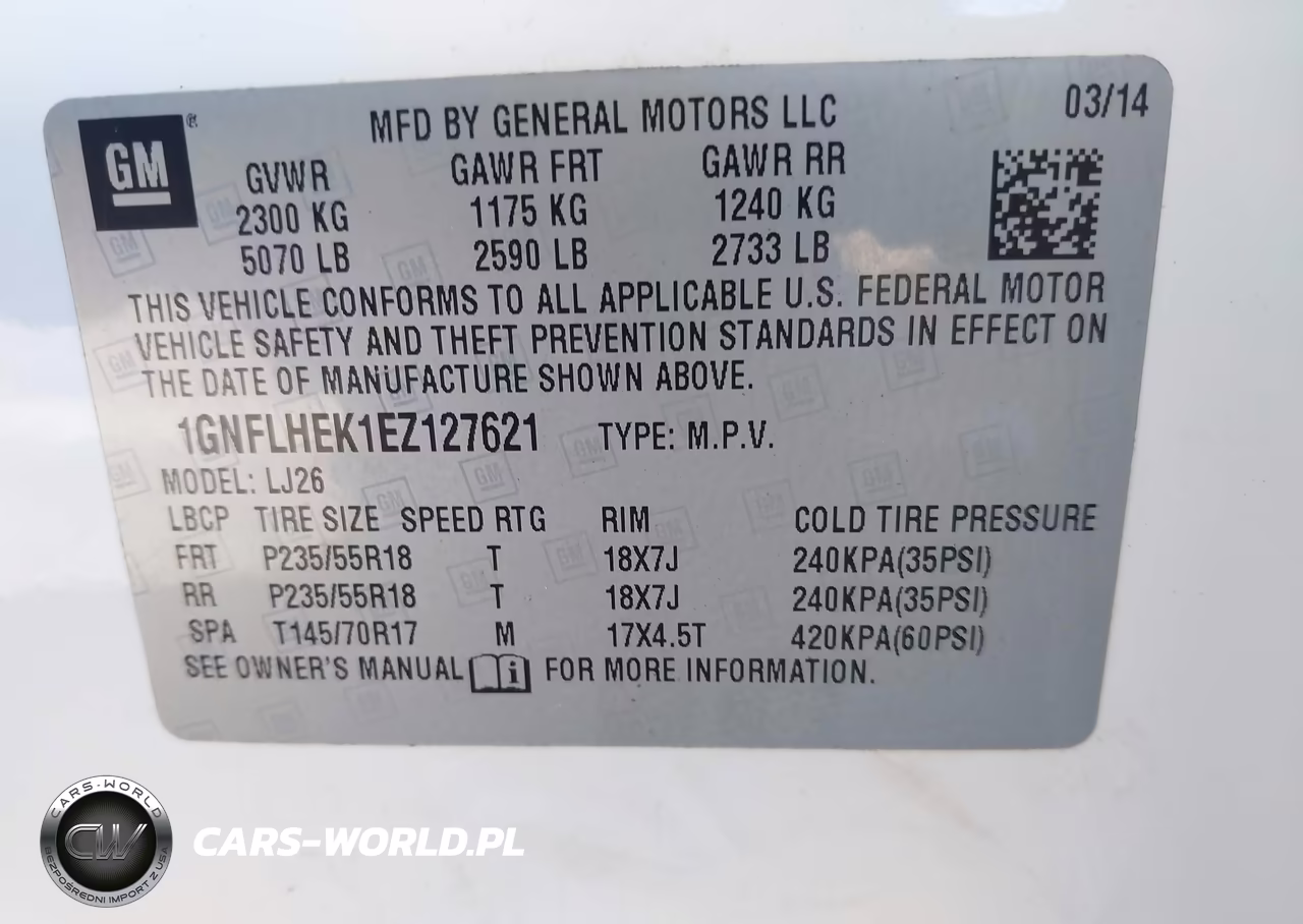 2014 Chevrolet Equinox Ltz VIN:1GNFLHEK1EZ127621 - 9