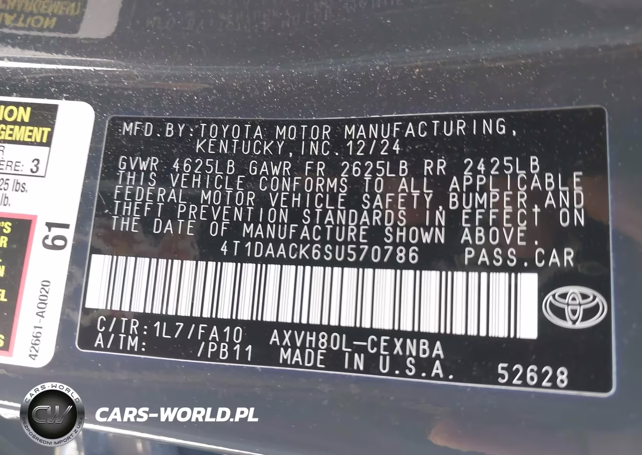 2025 Toyota Camry Le VIN:4T1DAACK6SU570786 - 9