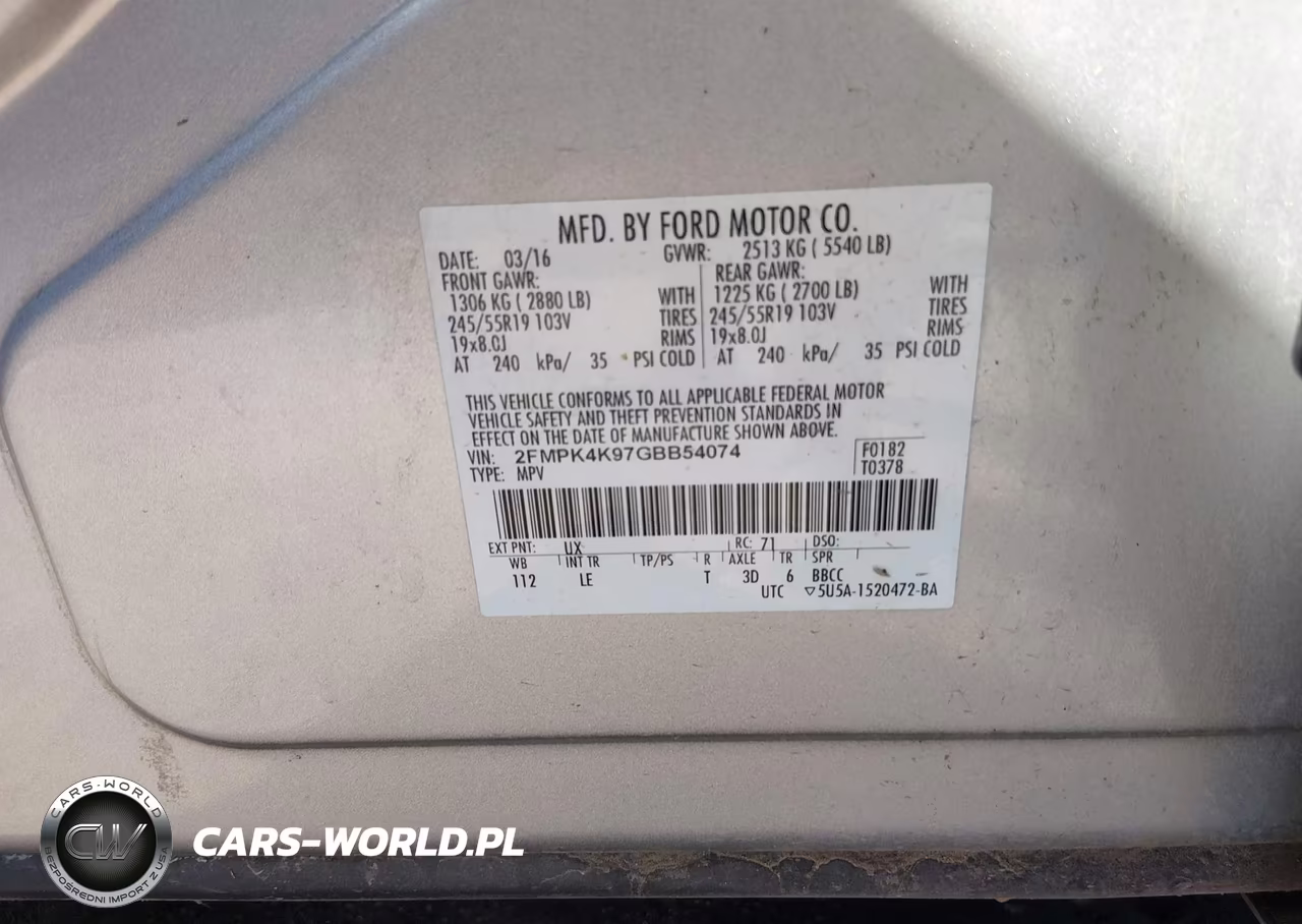 2016 Ford Edge Titanium VIN:2FMPK4K97GBB54074 - 9