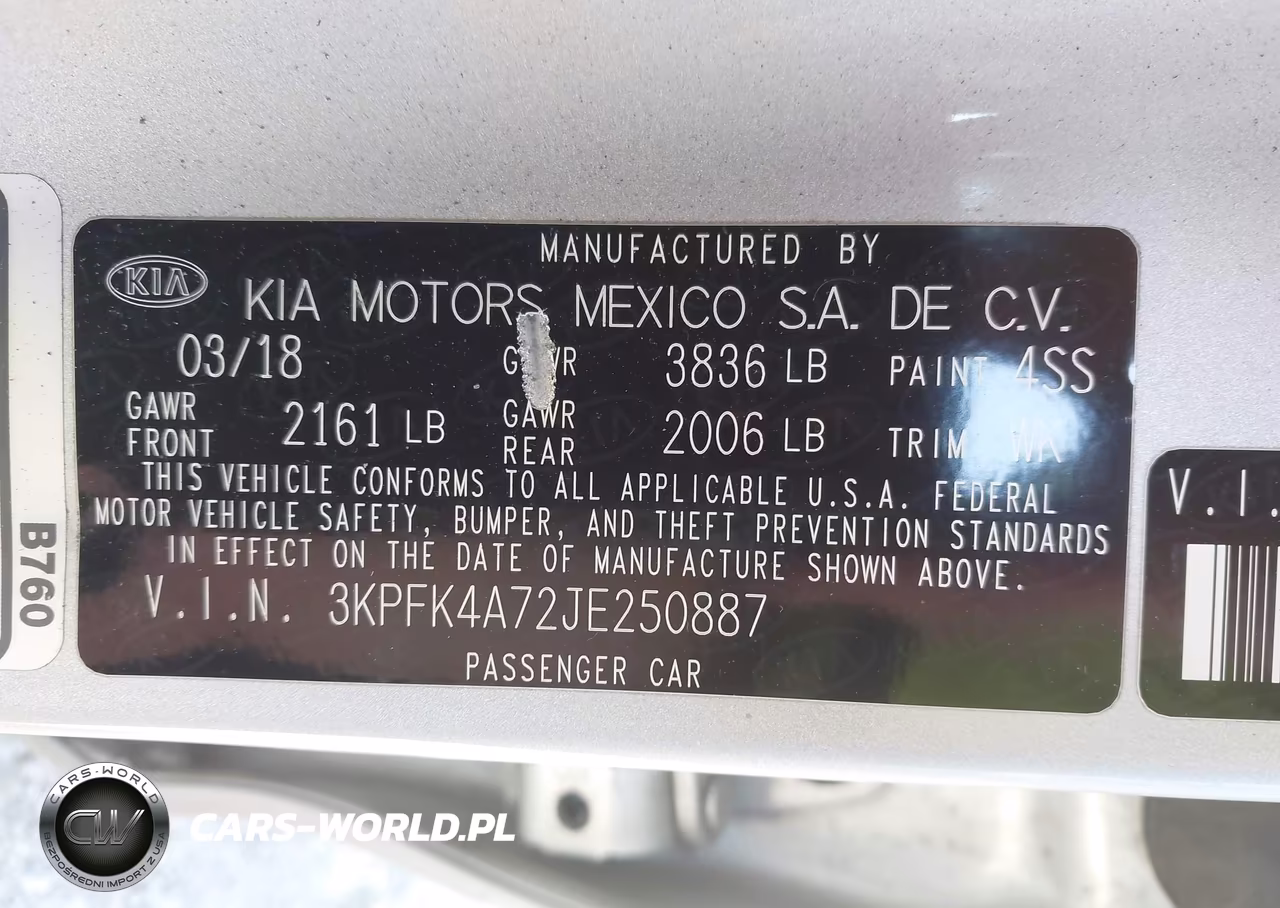 2018 Kia Forte Lx VIN:3KPFK4A72JE250887 - 9