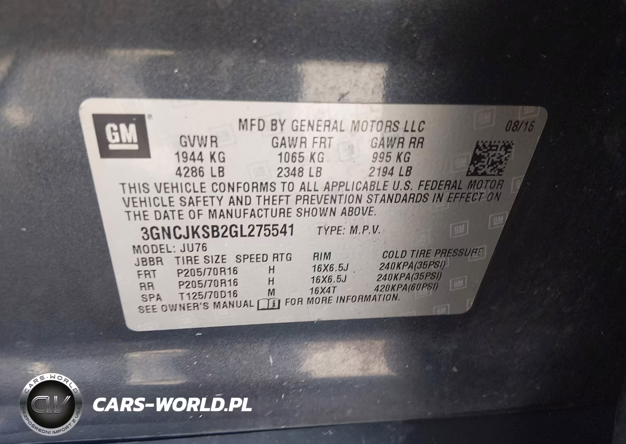 2016 Chevrolet Trax 1Ls VIN:3GNCJKSB2GL275541 - 9