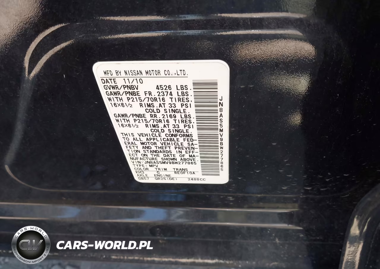 2011 Nissan Rogue S VIN:JN8AS5MV9BW277865 - 9