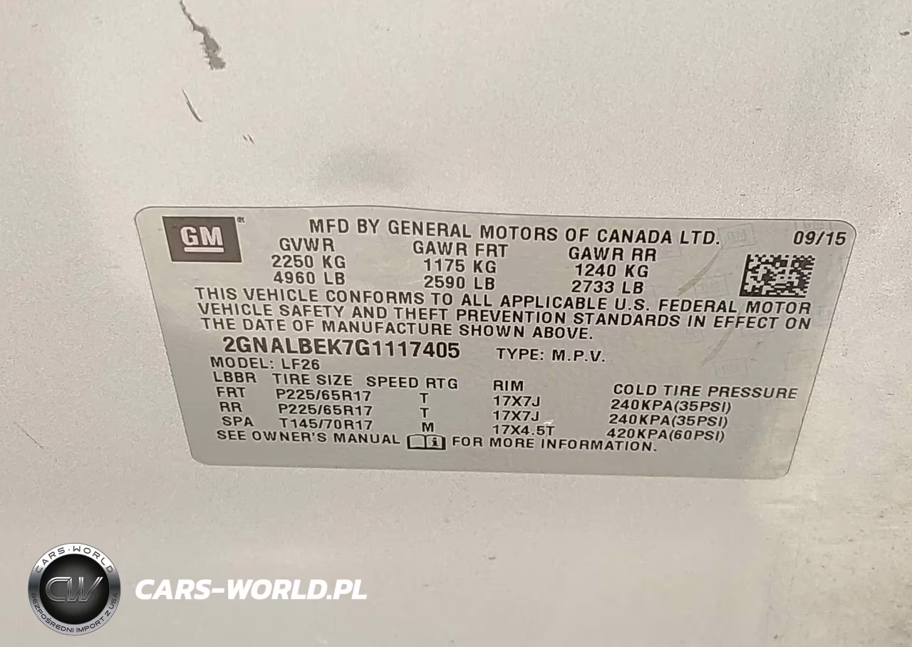 2016 Chevrolet Equinox Ls VIN:2GNALBEK7G1117405 - 9
