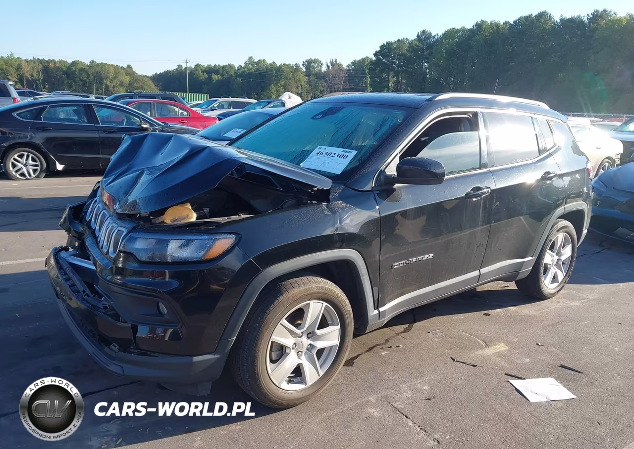 2022 Jeep Compass Latitude Fwd VIN:3C4NJCBB9NT106587 - 2