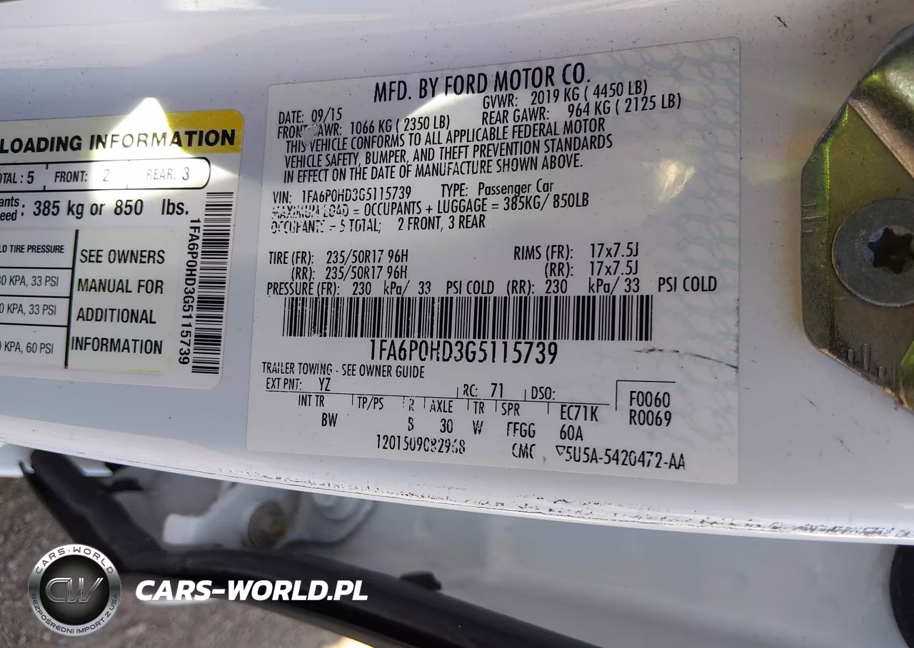 2016 Ford Fusion Se VIN:1FA6P0HD3G5115739 - 9