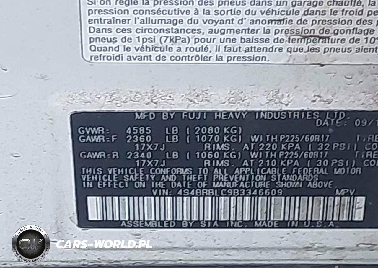 2011 Subaru Outback 2.5I Limited VIN:4S4BRBLC9B3346609 - 9