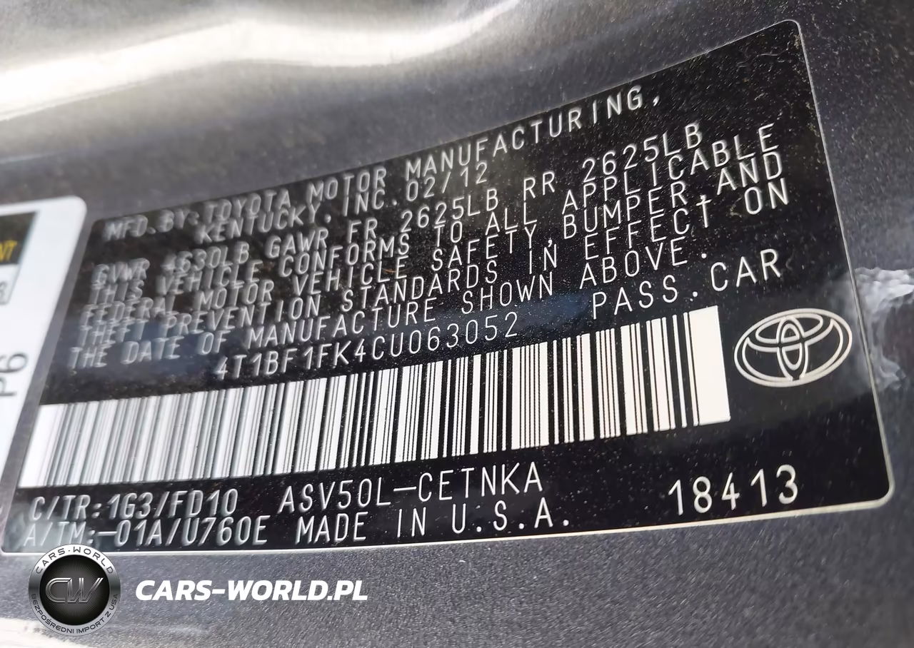 2012 Toyota Camry Se-Le-Xle VIN:4T1BF1FK4CU063052 - 9
