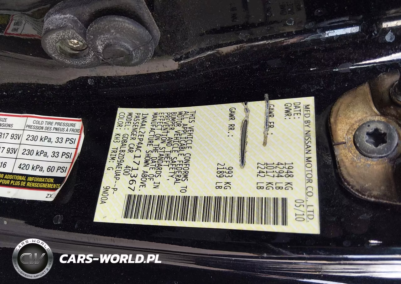 2010 Nissan Altima 2.5 S VIN:1N4AL2EP4AC171367 - 9
