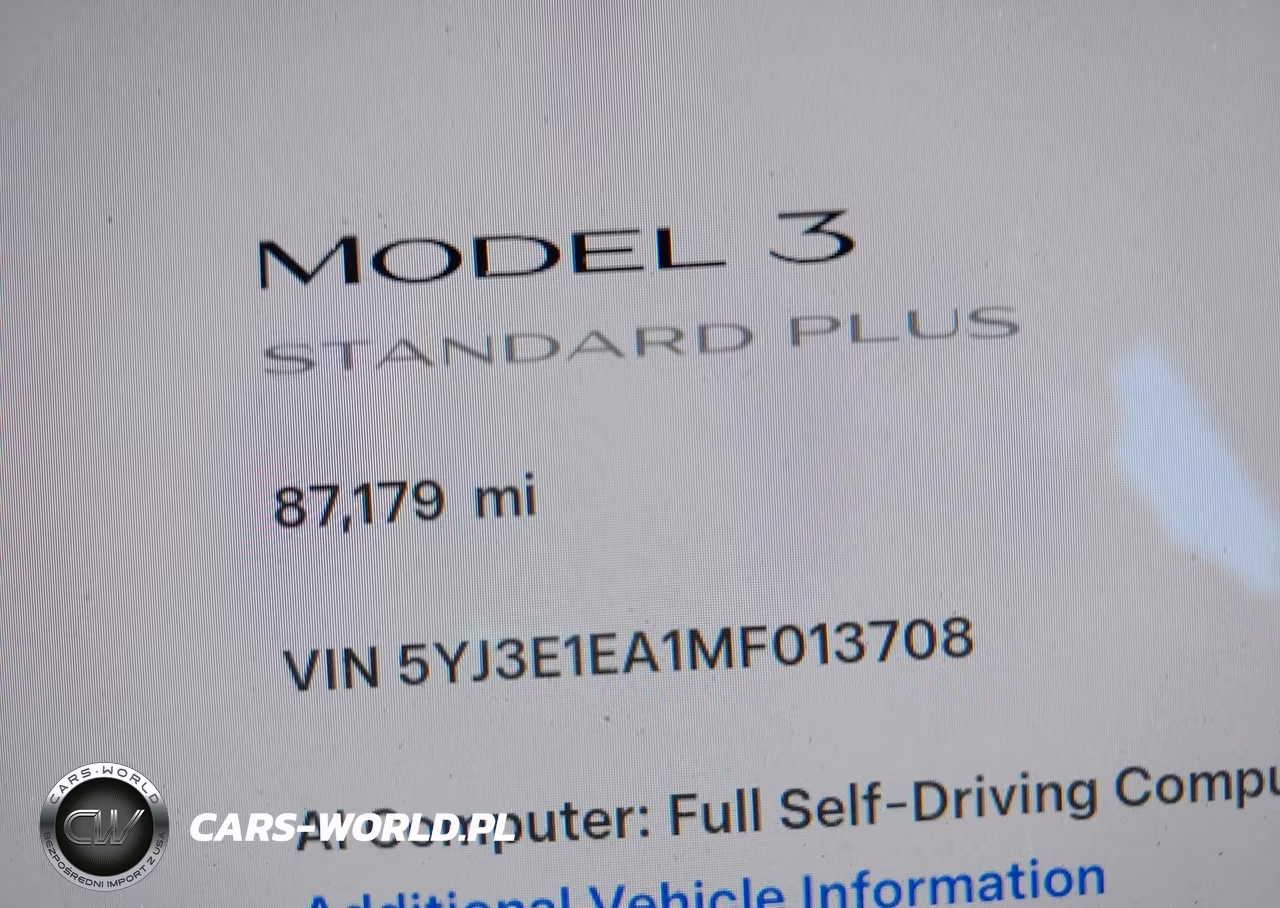 2021 Tesla Model 3 Standard Range Plus Rear-Wheel Drive VIN:5YJ3E1EA1MF013708 - 16