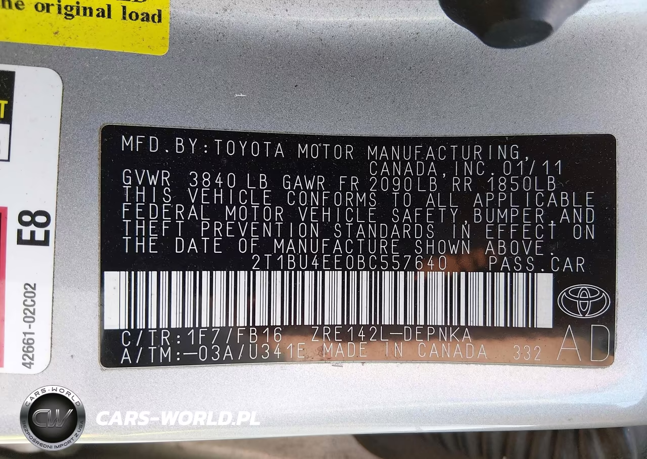 2011 Toyota Corolla Le VIN:2T1BU4EE0BC557640 - 9