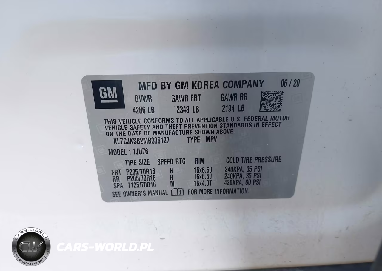 2021 Chevrolet Trax Fwd Ls VIN:KL7CJKSB2MB306127 - 9